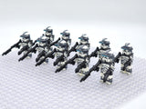 Space War Theme 104th Wolfpack Sargeants Clone TrooperBlock Figures Set