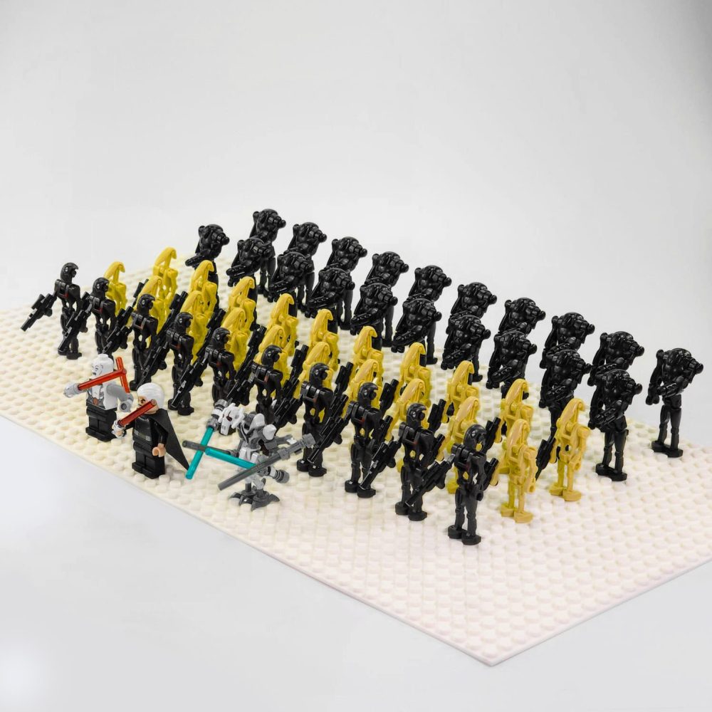 Space War Theme Seperatist Droid Army Dooku Grievous Ventress Block Figures Set of 53pcs