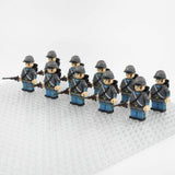 American Civil War Confederate Lone Star Guards Block Figures Set