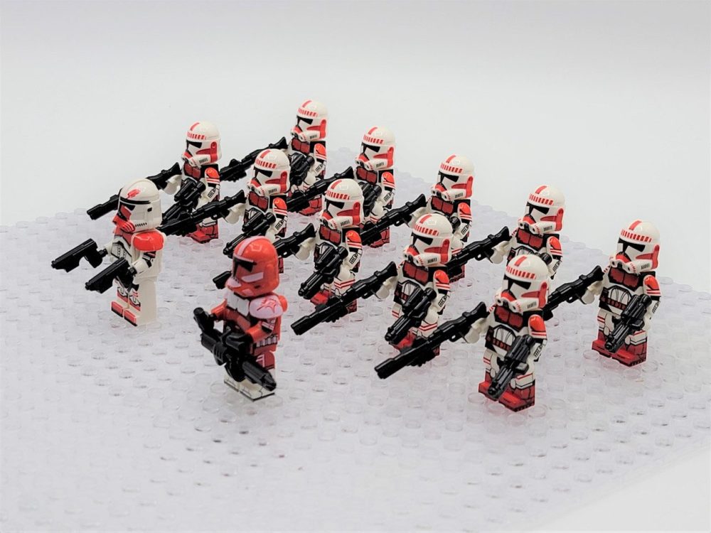 Space War Theme Coruscant Guard With Thorn and Commander Fox Block Figures Set