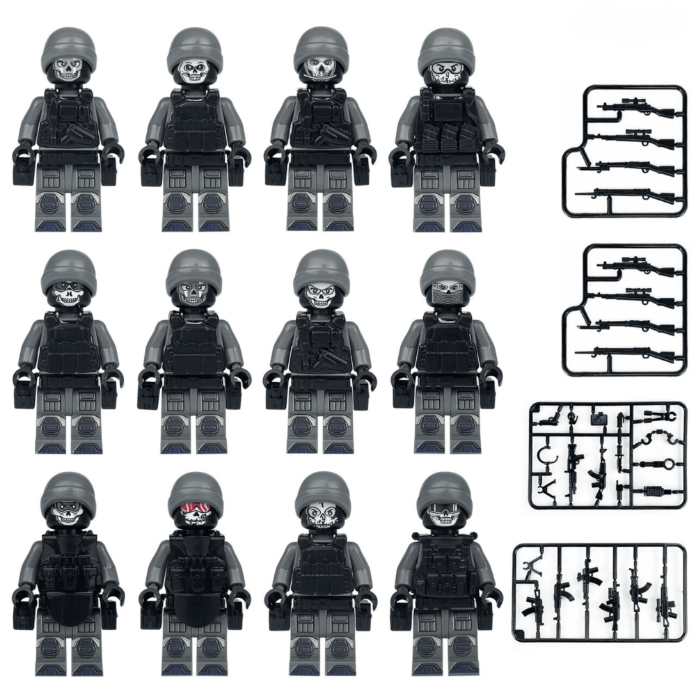 Ghost Team Special Force Unit Block Figures Set