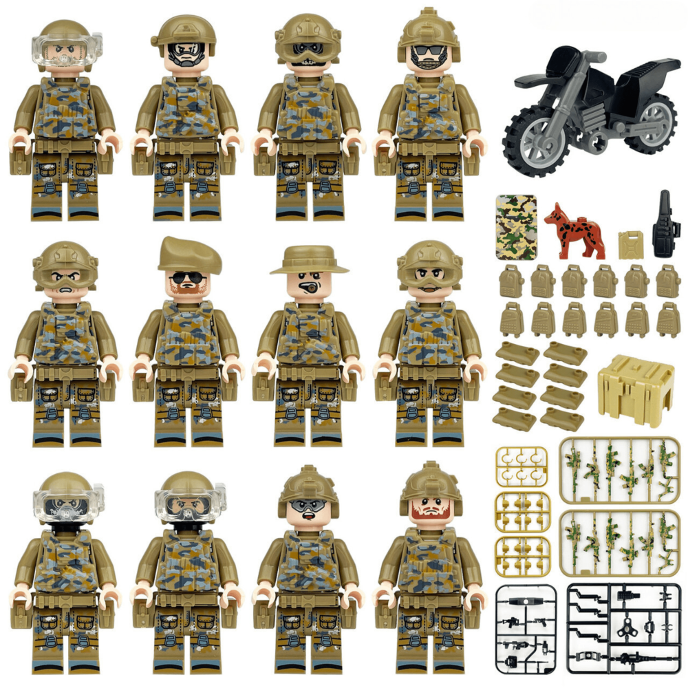 Special Operation Unit Block Figures Set