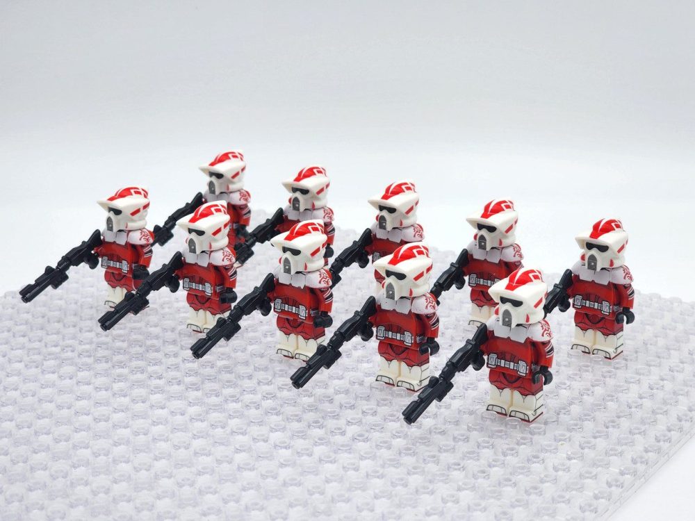 Space War Theme Coruscant Guard ARF Clone Trooper Block Figures Set