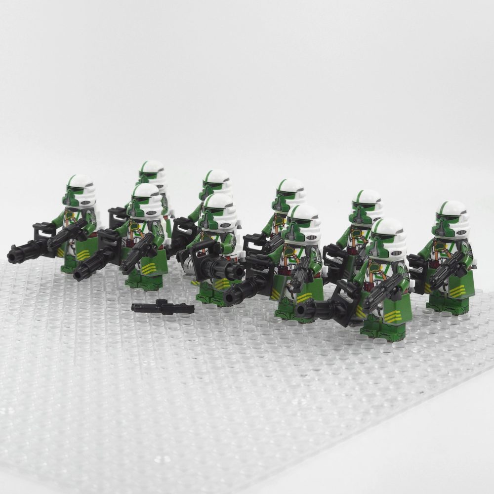 Space War Theme Doom’s Unit Heavy Gunner Clone Troopers Block Figures Set