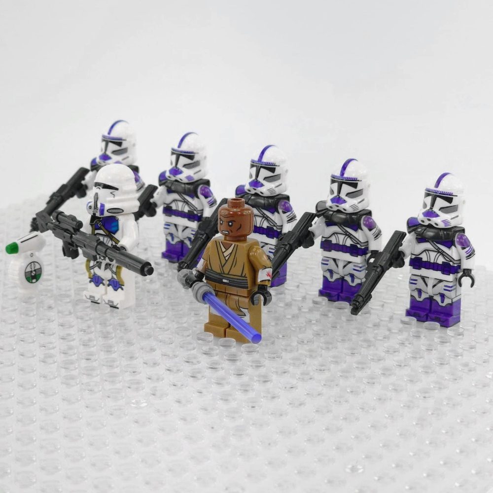 Space War Theme 187th Legion Clone Trooper Block Figures Set of 7pcs