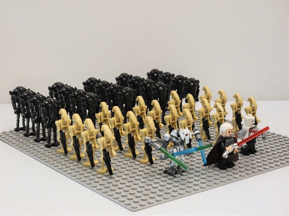 Space War Theme Battle Droid Legion With Sith Leaders Minifigure Set