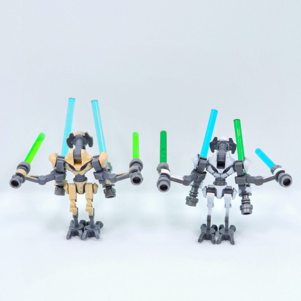 Space War Theme General Grievous Block Figures Including Lightsaber Weapons Accessories