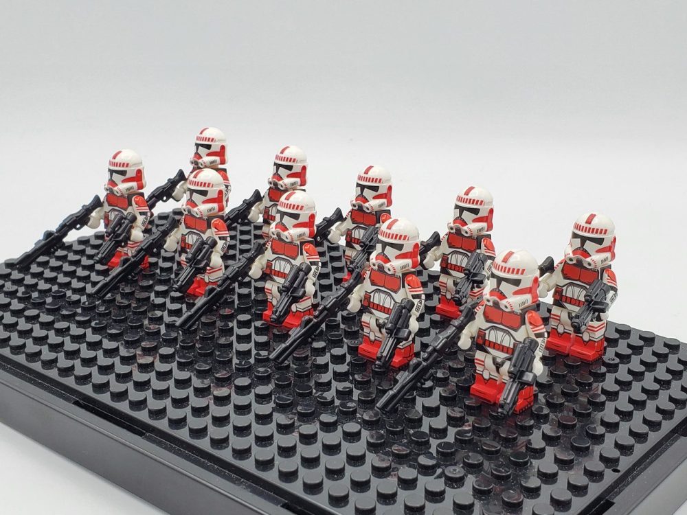 Space War Theme Coruscant Assault Trooper Block Figures Set