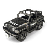 Swat Team & Jeep MOC Block Figures Set
