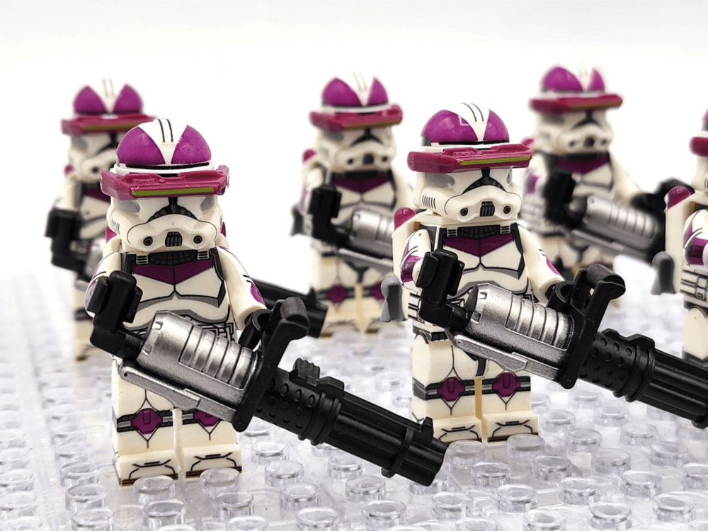 Space War Theme 21st Nova Corps Galactic Marines Heavy Gunners Block Figures Set