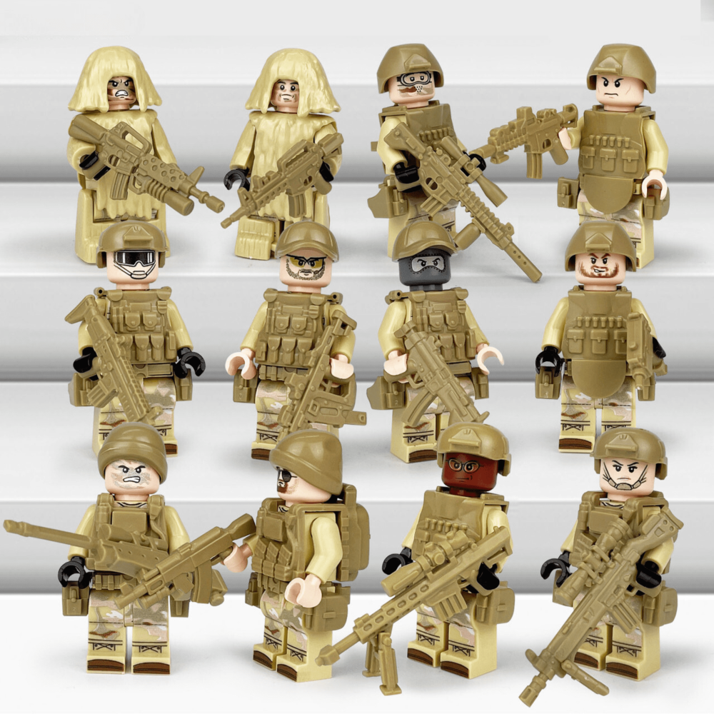 Special Ops Desert Division Block Figures Set