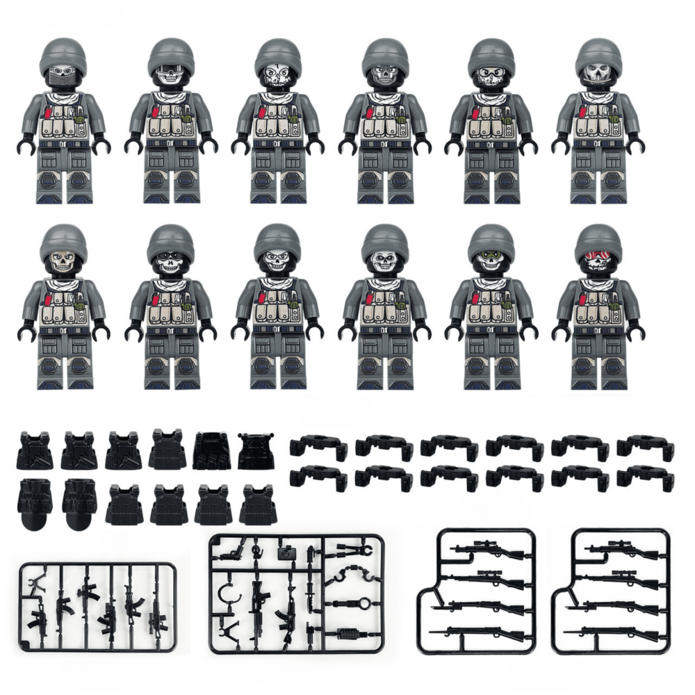 Ghost Team Special Force Unit Block Figures Set