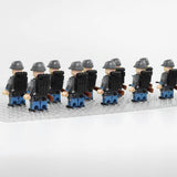 American Civil War Confederate Lone Star Guards Block Figures Set