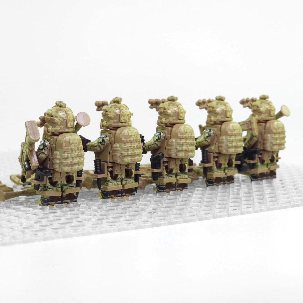 US Desert Strike Force Military Building Block Block Figures with Tactical Loadout