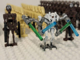 Space War Theme Battle Droid Army Block Figures Set of 63pcs With General Grievous