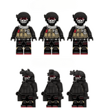 Elite Swat Team Block Figures Set of 6pcs With Assortment of