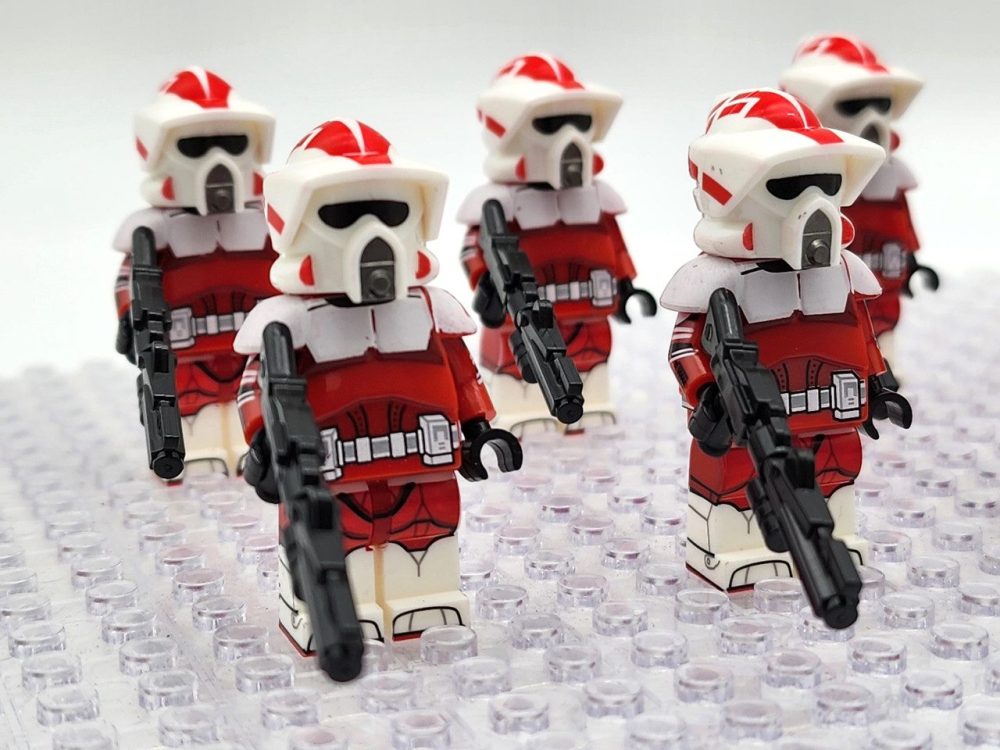 Space War Theme Coruscant Guard ARF Clone Trooper Block Figures Set