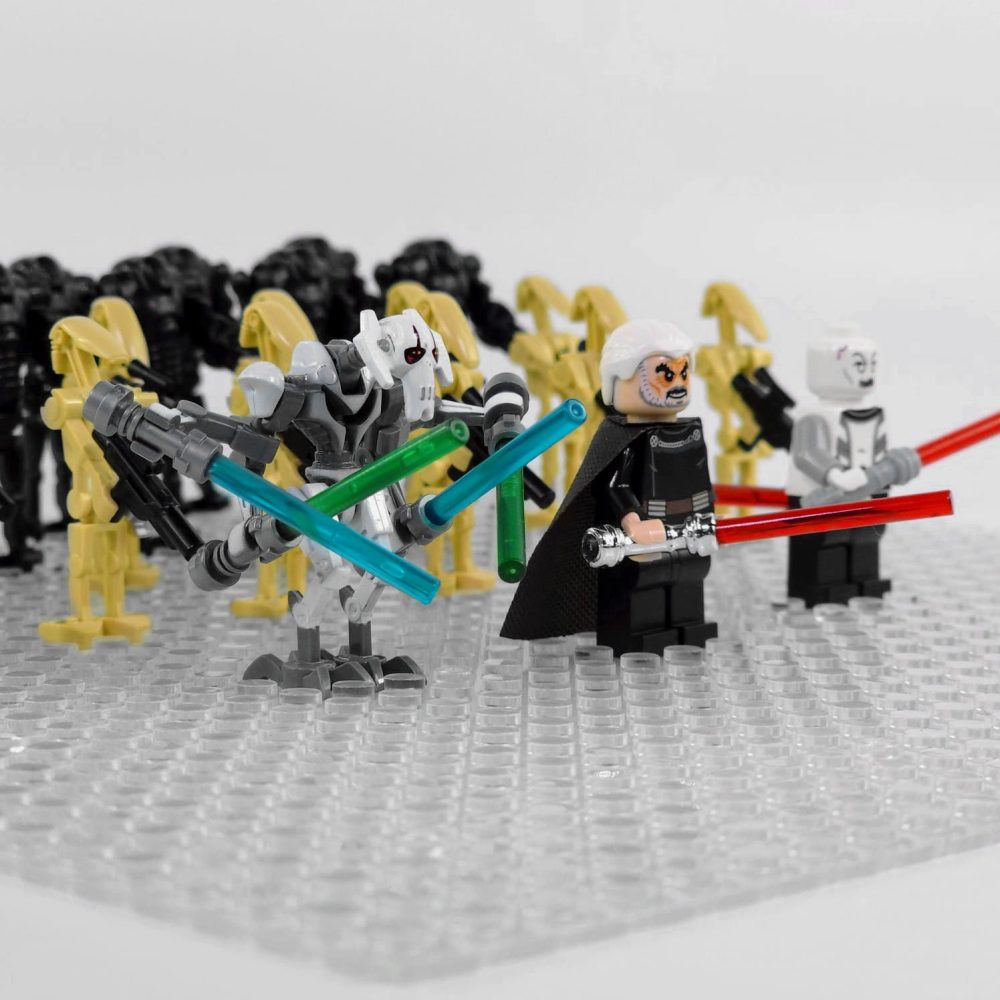 Space War Theme Separatist Battle Droid Count Dooku General Grievous Ventress Block Figures Set
