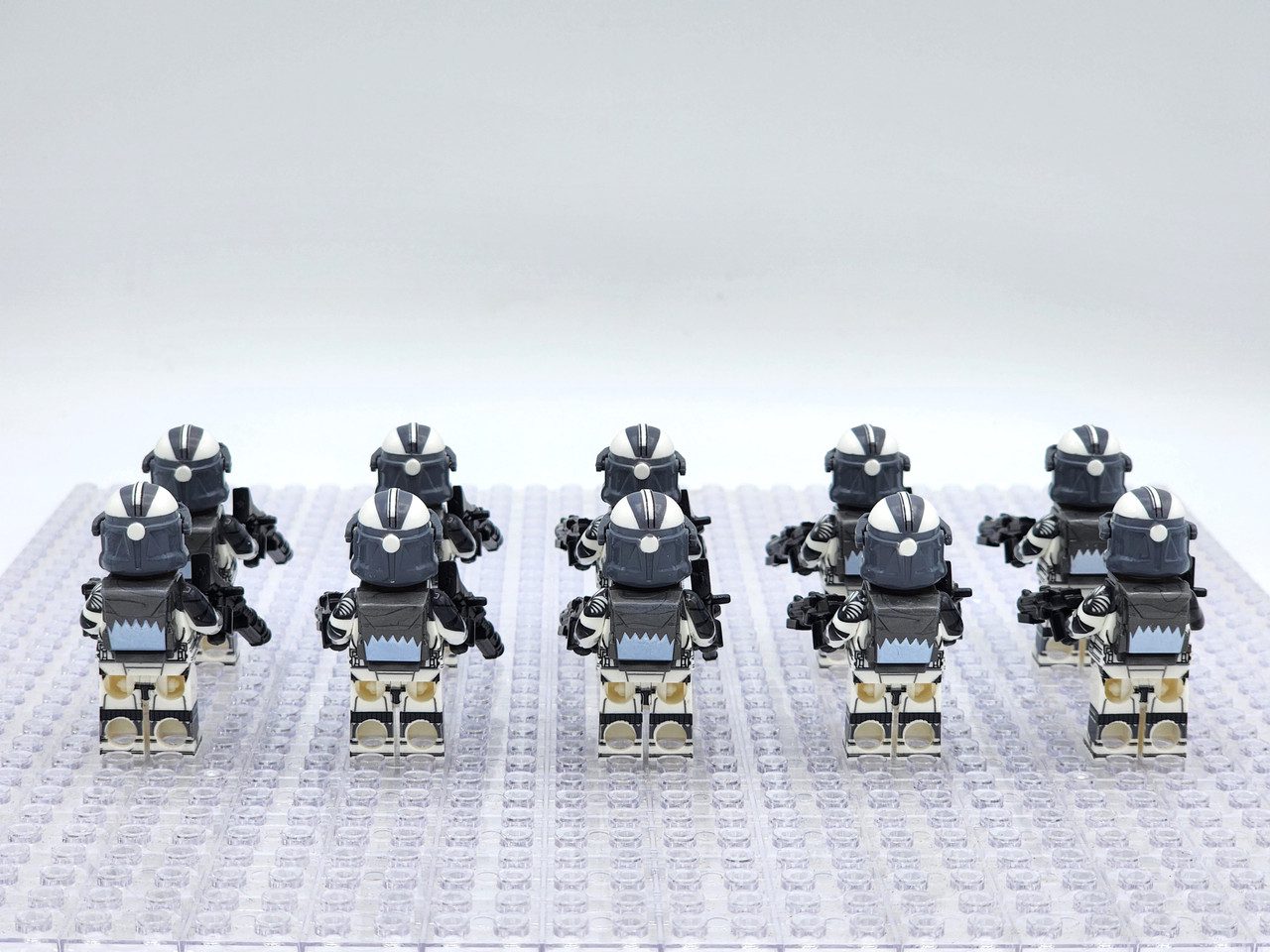 Space War Theme 104th Wolfpack Sargeants Clone TrooperBlock Figures Set