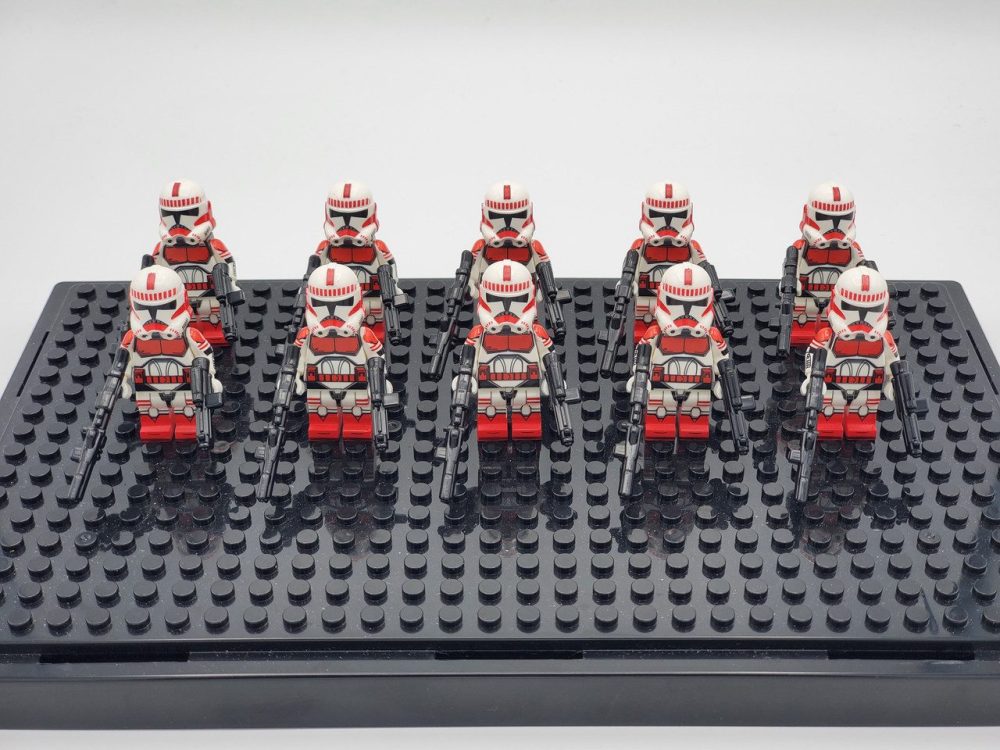 Space War Theme Coruscant Assault Trooper Block Figures Set