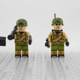 WW2 USA Military Soldiers Block Figures