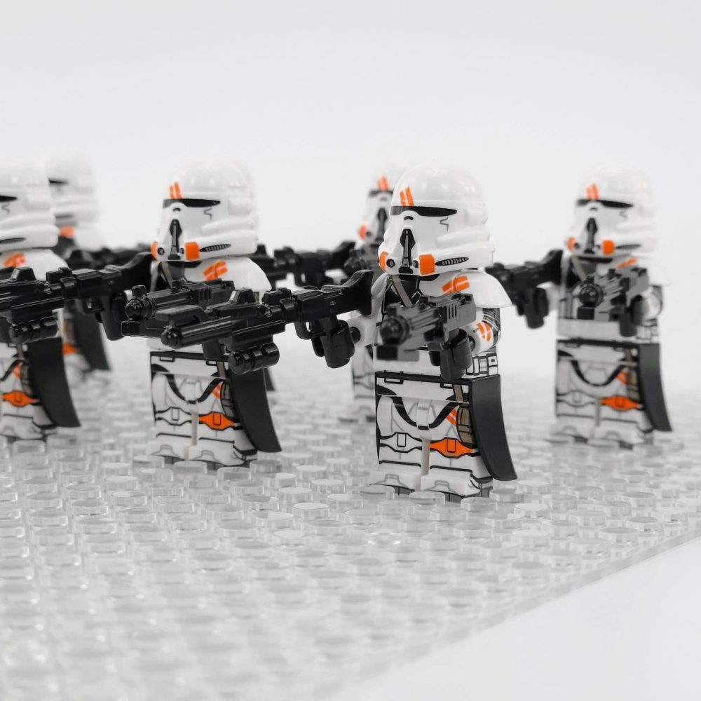Space War Theme 212th Attack Battalion Airborne Paratrooper Block Figures Set