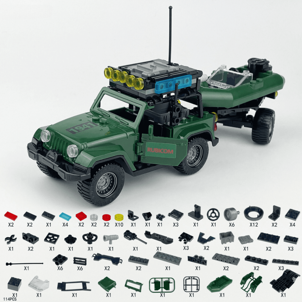 Special Ops Jungle Platoon Block Figures Set