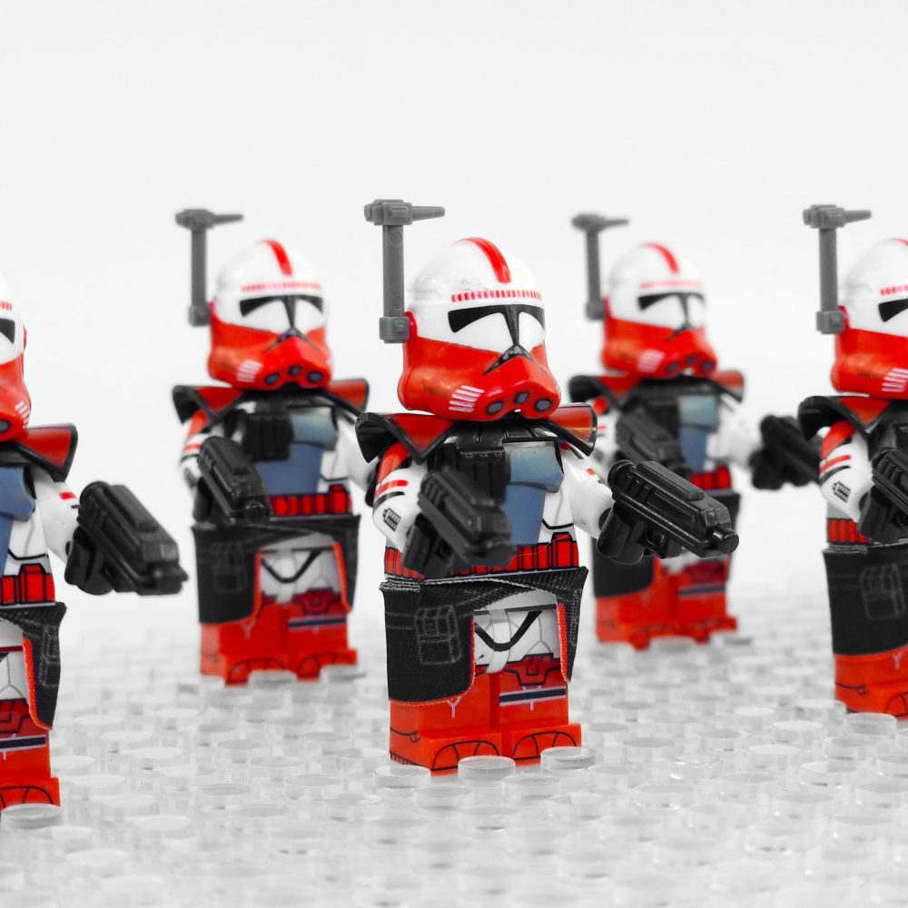 Space War Theme Coruscant Guard Arc Clone Trooper Block Figures Set