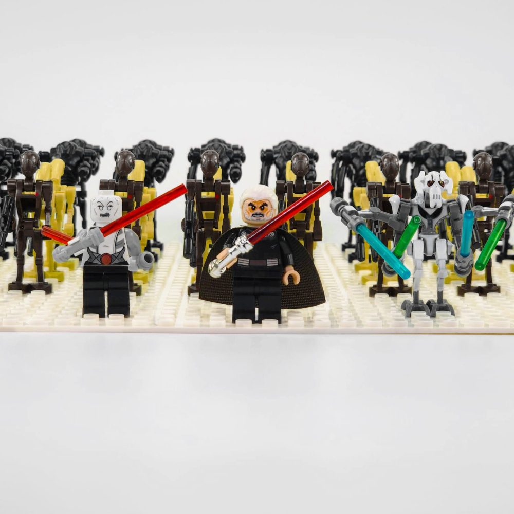 Space War Theme Seperatist Droid Army Dooku Grievous Ventress Block Figures Set of 53pcs