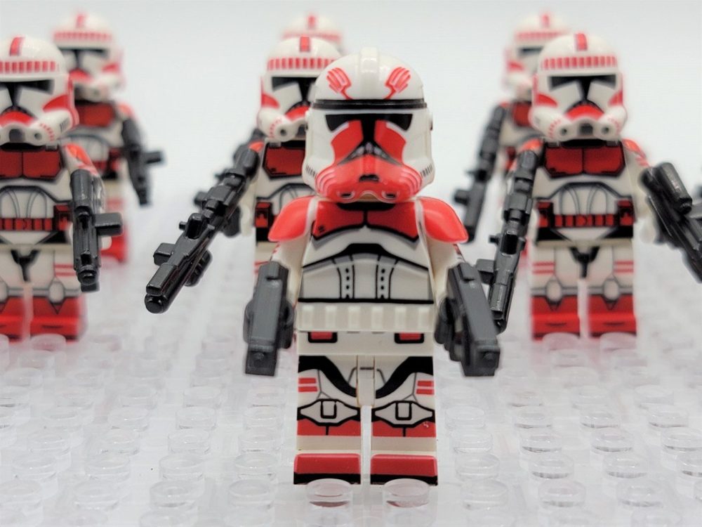 Space War Theme Coruscant Guard With Thorn and Commander Fox Block Figures Set