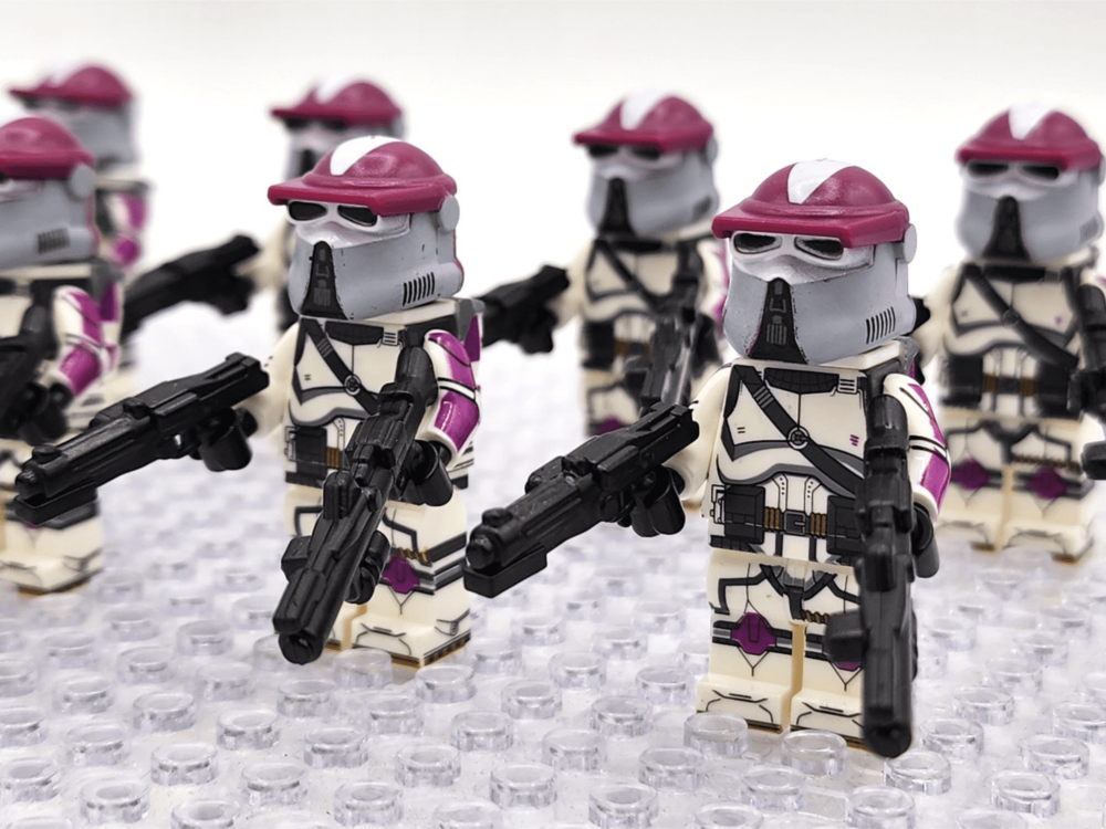 Space War Theme 21st Nova Corps Galactic Marines AT-RT Driver Block Figures Set