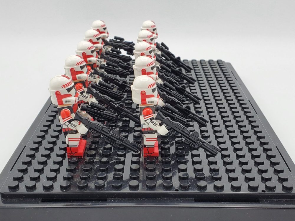 Space War Theme Coruscant Assault Trooper Block Figures Set