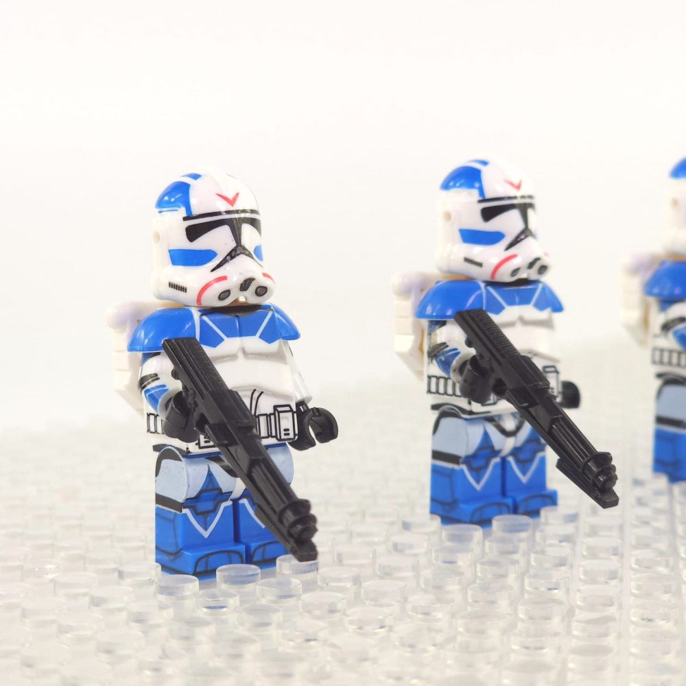 Space War Theme 501st Armoured Jetpack Clone Troopers Block Figures Set of 5pcs