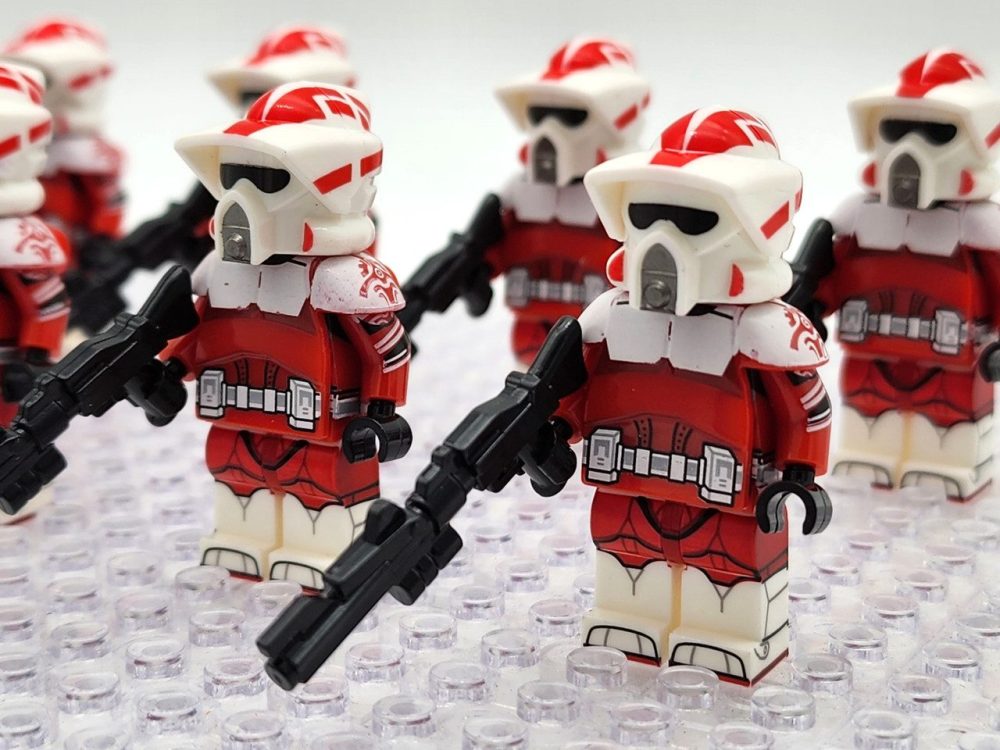 Space War Theme Coruscant Guard ARF Clone Trooper Block Figures Set