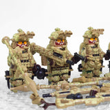 US Desert Strike Force Military Building Block Block Figures with Tactical Loadout
