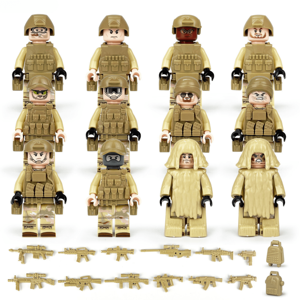 Special Ops Desert Division Block Figures Set