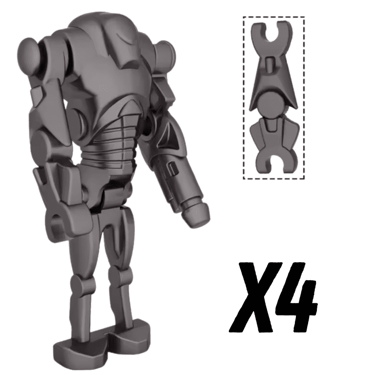 Space War Theme Super Battle Droid Block Figures Army Set
