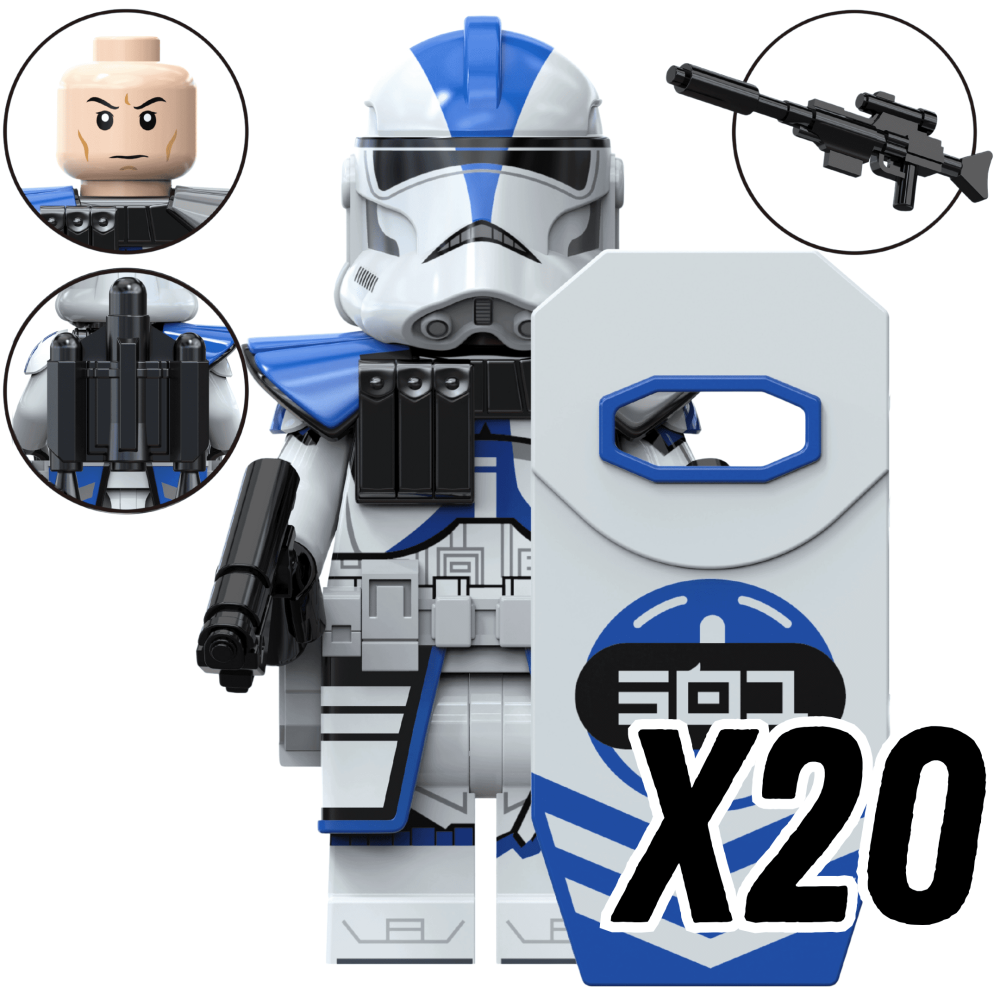 Space War Theme 100pcs BX-Series Droid Commando Block Figures Bundle