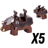Lord the Rings Wargs, Boars and War Goat Mounts for Block Figures