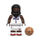 NBA Basketball Block Figures Set of 8pcs with Basketball Accessory