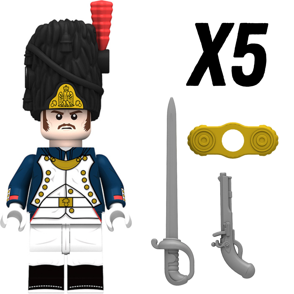 Napoleonic Wars Offices and Captains Block Figures