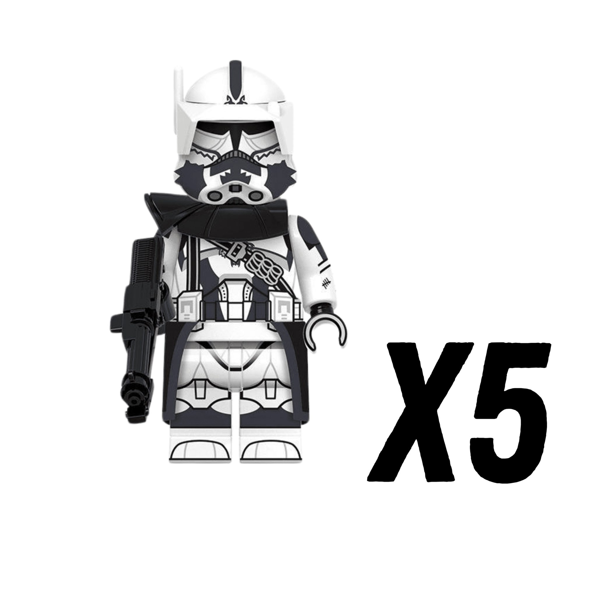 Space War Theme 104th Heavy Wolfpack Clone Trooper Block Figures Set of 10pcs