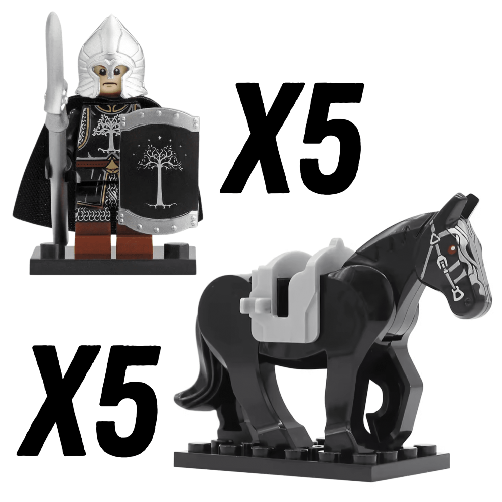 Lord the Rings Gondor Riders Block Figures Set 22pcs