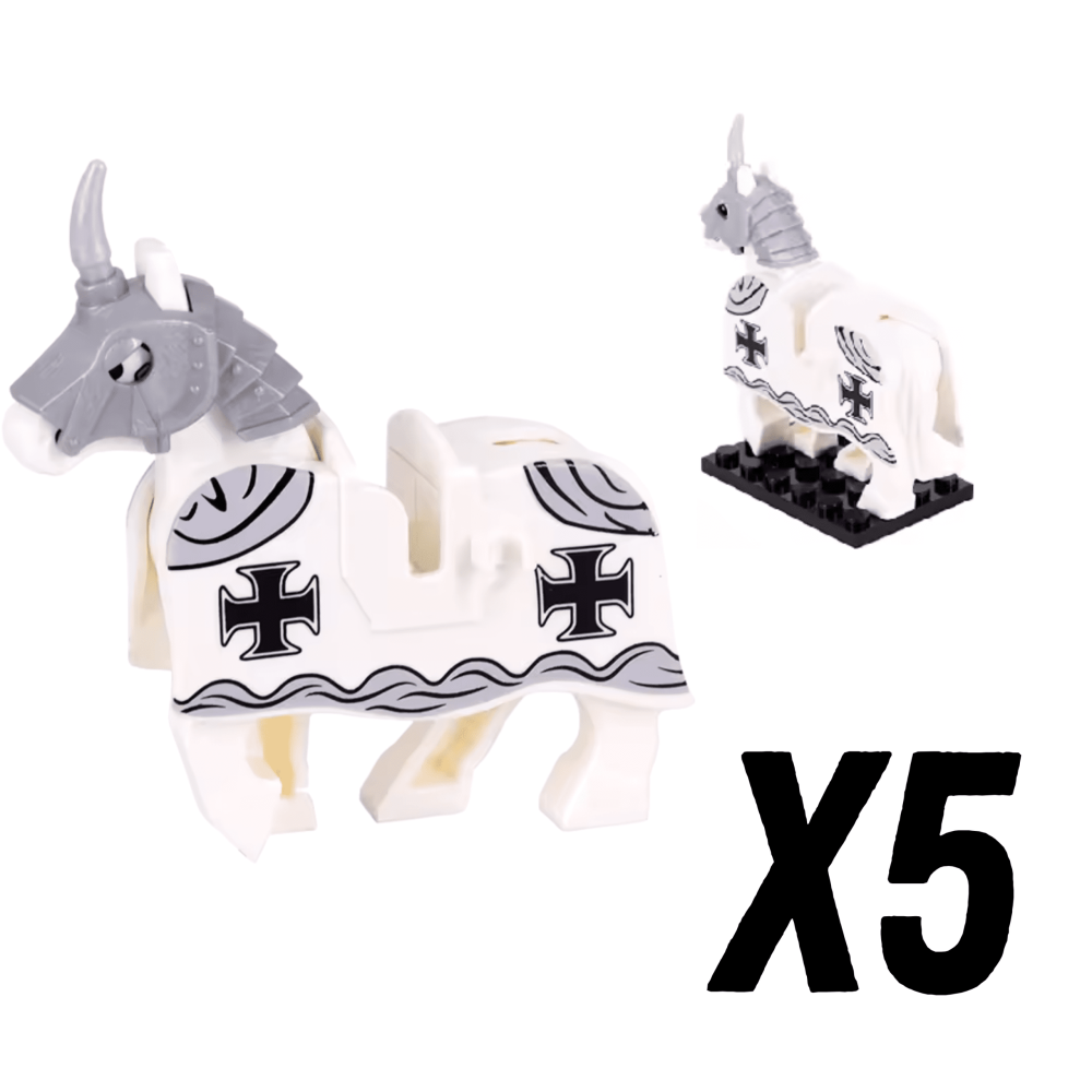 Crusades Horses and Mounts Block Figures