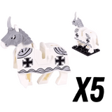 Crusades Horses and Mounts Block Figures