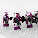 Space War Theme 21st Nova Corps Galactic Marines Paratrooper Block Figures Set With
