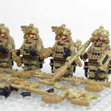 US Desert Strike Force Military Building Block Block Figures with Tactical Loadout