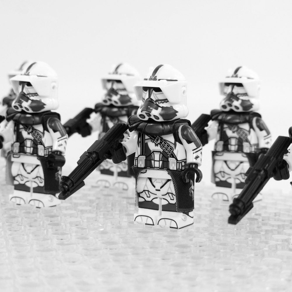 Space War Theme 104th Heavy Wolfpack Clone Trooper Block Figures Set of 10pcs