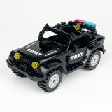 Special Operations SWAT Jeep Block Figures Set