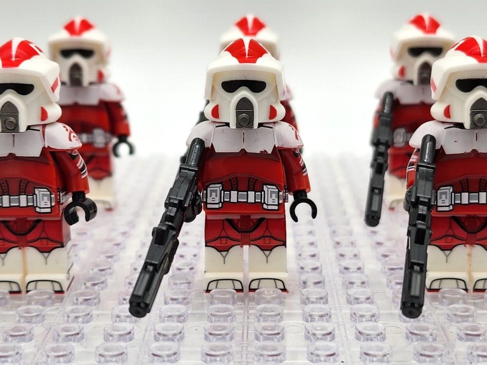 Space War Theme Coruscant Guard ARF Clone Trooper Block Figures Set